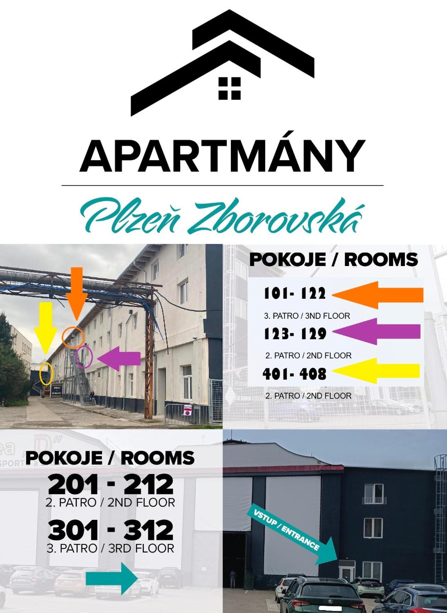 Apartmany Plzen Zborovska 22 A Eksteriør billede